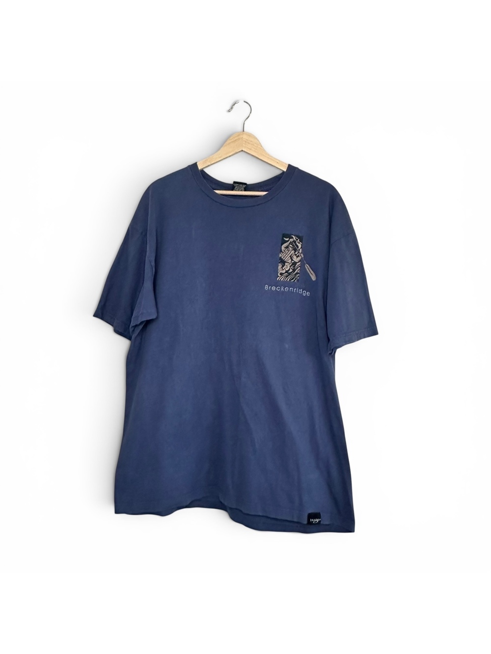 Vintage 1997 Breckenridge Graphic T Shirt River Rafting Tee